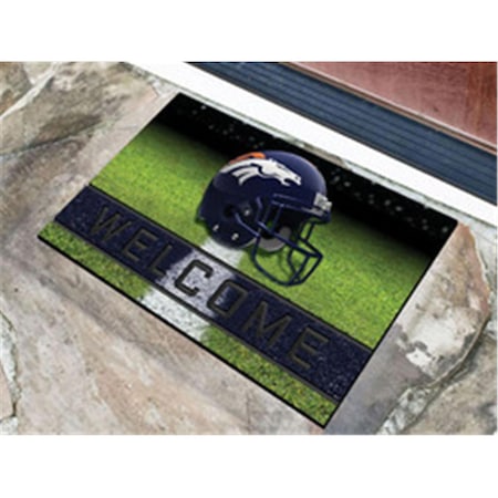 Fanmats Denver Broncos Door Mat 18x30 Welcome Crumb Rubber 4298909942